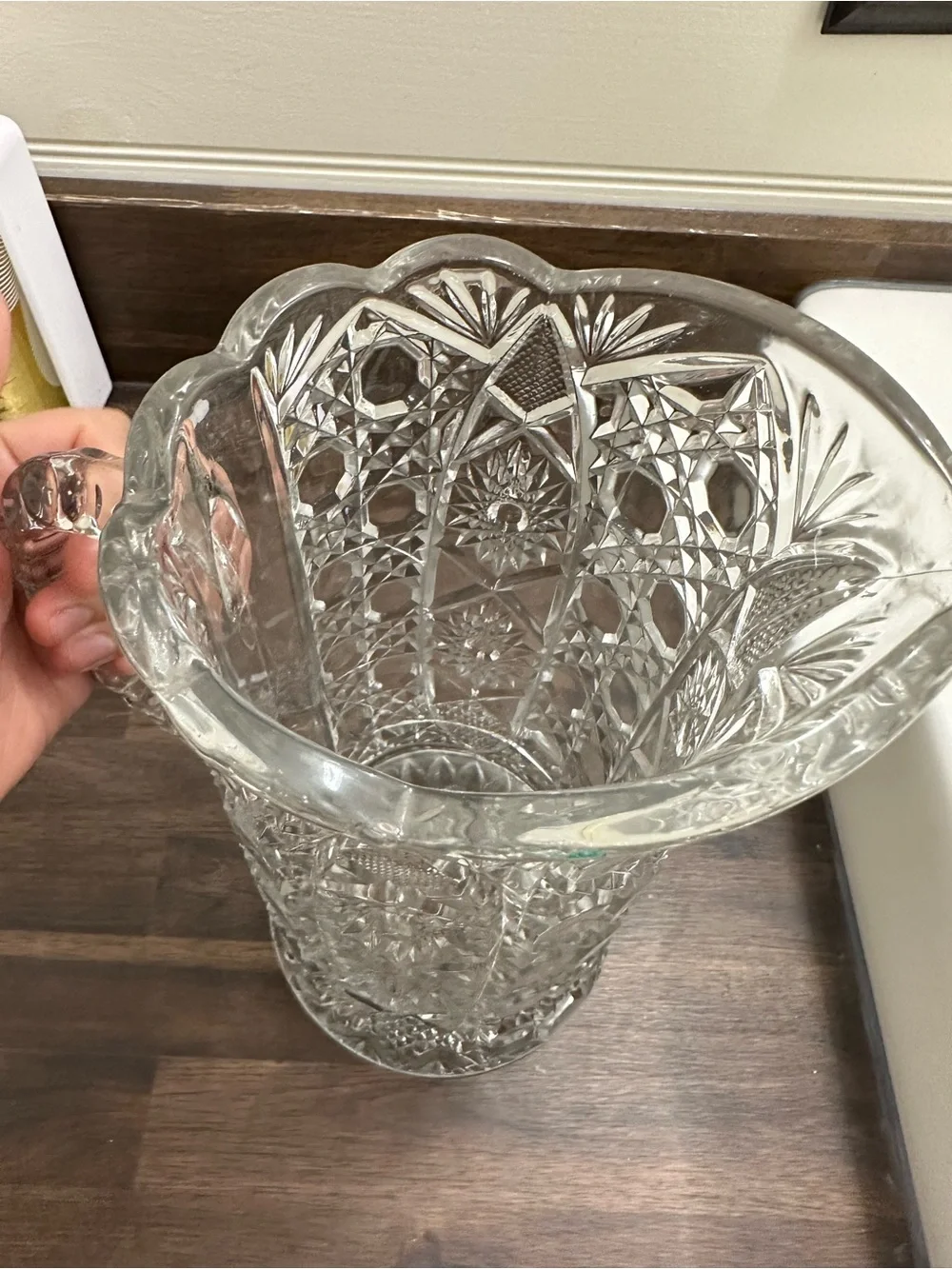 cut glass pitcher